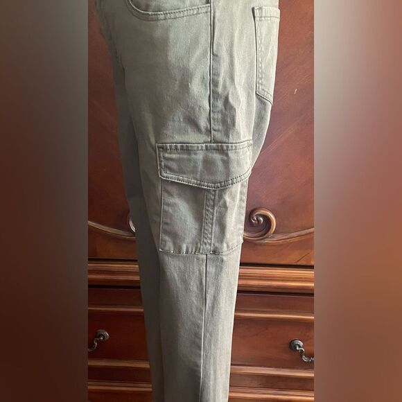Wax Jean Women’s Olive Green Cargo Pants Junior Size 11 - Picture 5 of 8